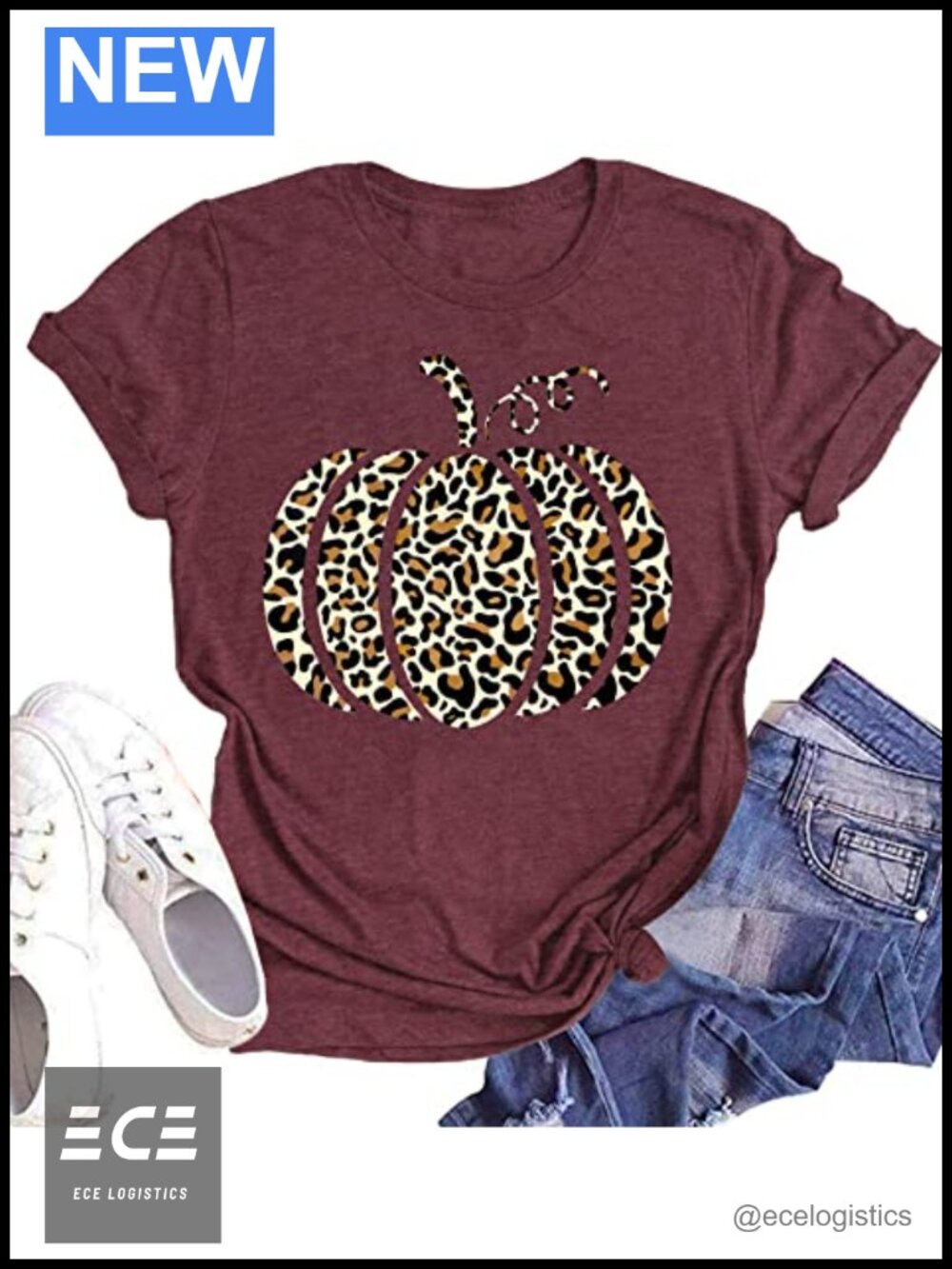 Halloween Pumpkin Graphic Tee Short Sleeve Crew Neck Fall T-Shirt